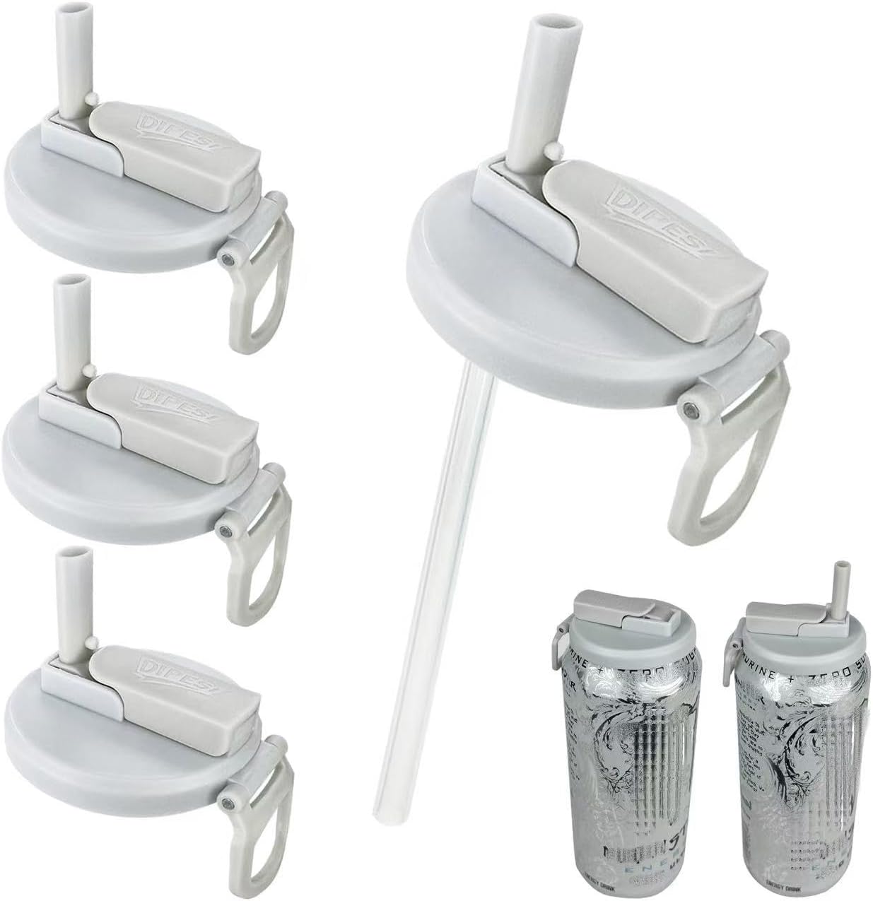 Soda Can Lids(6-Pack)in Iconic Energy Drink Colorway