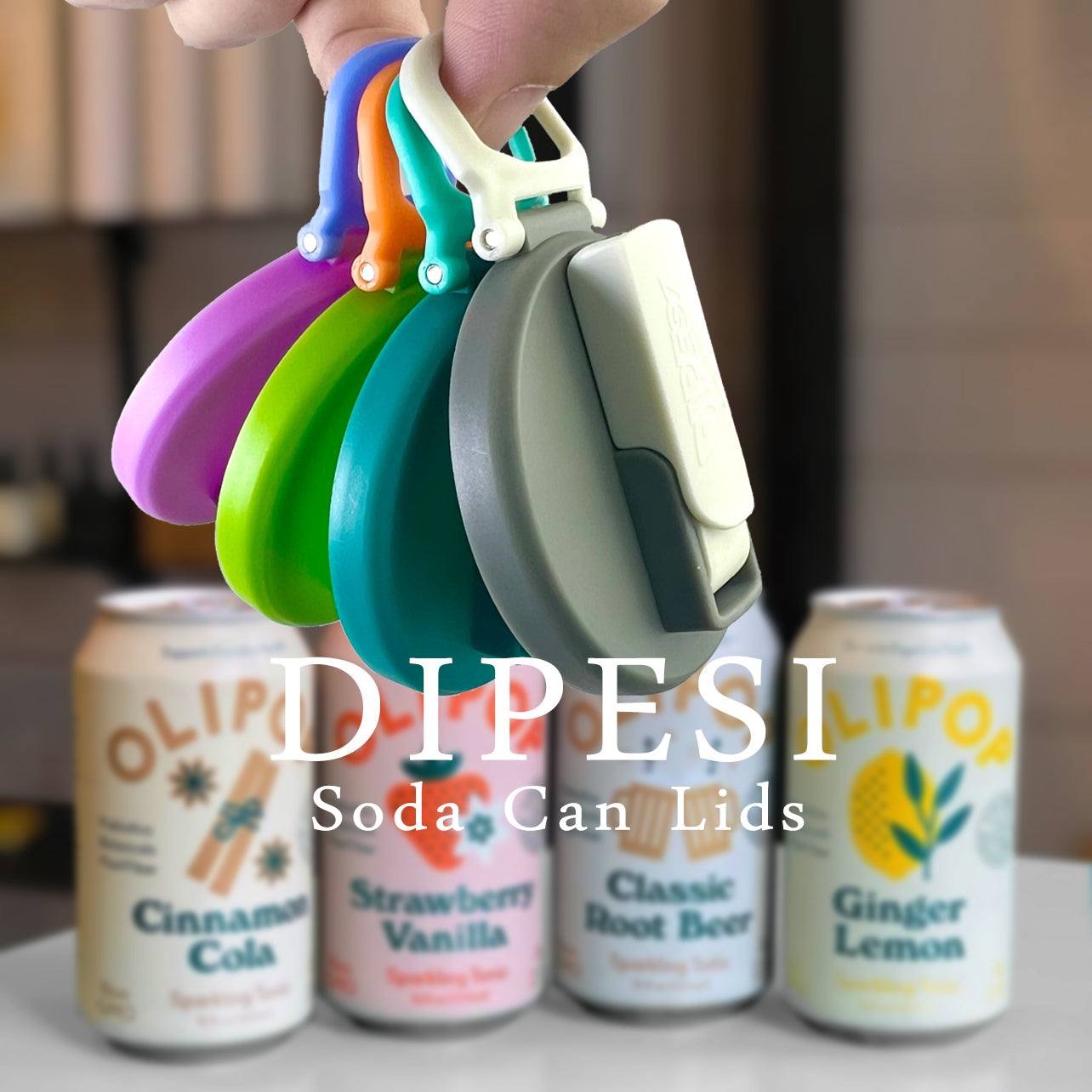 Silicone Straw Soda Can Lids