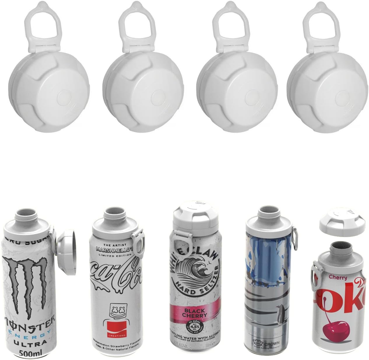 4 Pack Magnetic Soda Can Lids