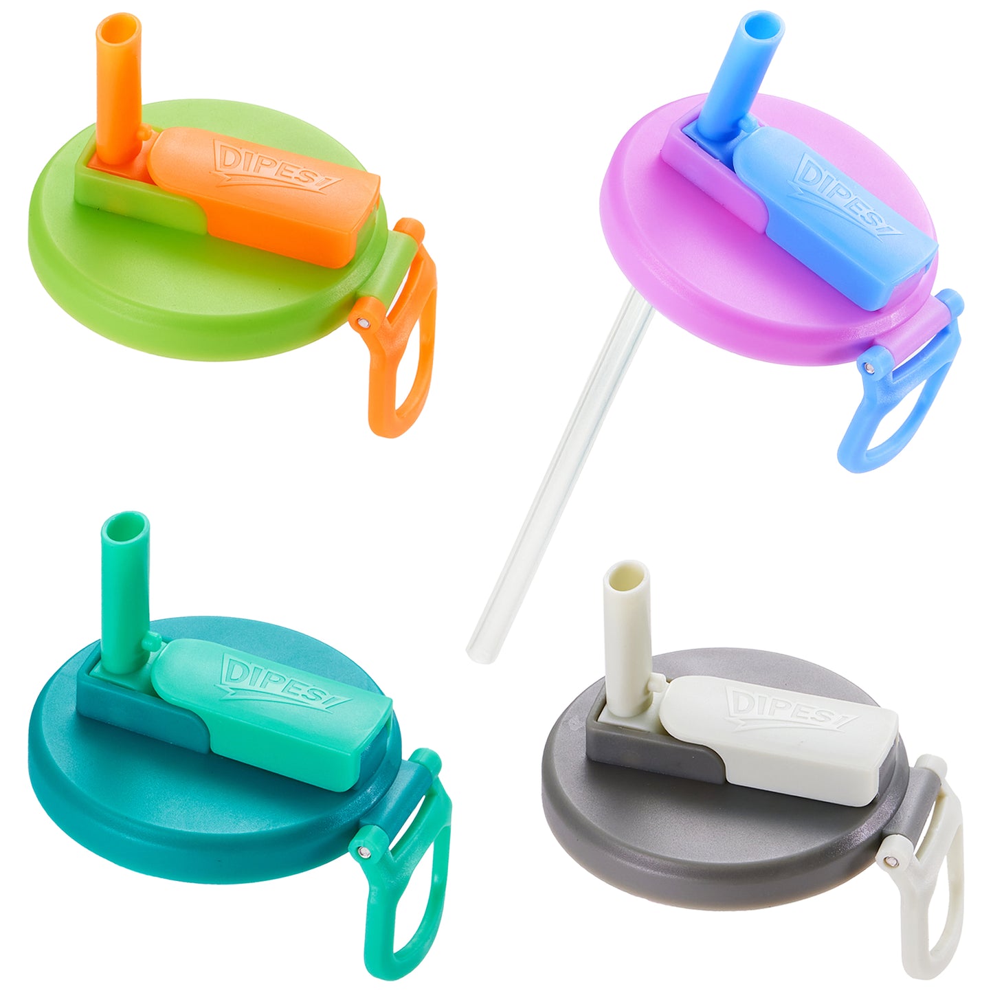Silicone Straw Soda Can Lids
