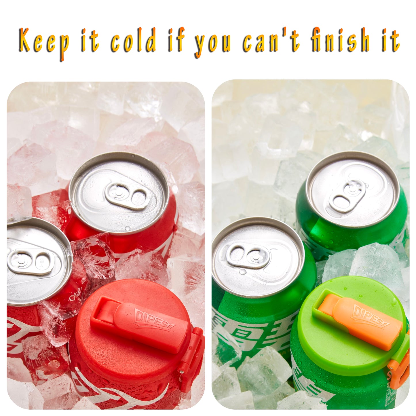 Silicone Straw Soda Can Lids