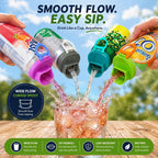 4 Pack FlowSip Soda Can Lid