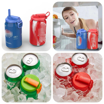 Silicone Straw Soda Can Lids