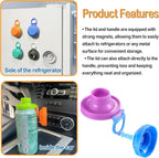 4 Pack Magnetic Soda Can Lids – Reusable Airtight Can Covers, BPA-Free, Easy to Use, Keep Drinks Fresh & Bug/Dust Free, Fits Standard Cans, Great for BBQ, Beach & Party.
