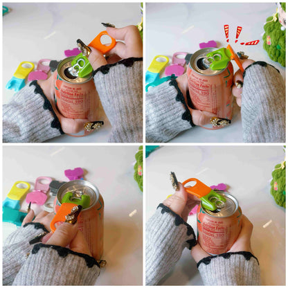 6 pack 6 colors Soda Can Opener & Soda can lids