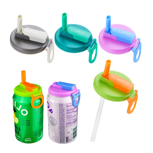 Silicone Straw Soda Can Lids